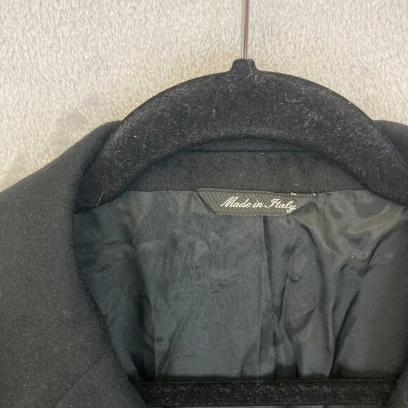 Hathaway Platinum 100% Cashmere Sports Coat Blazer Jacket Mens 46L Italy Black - Picture 5 of 14